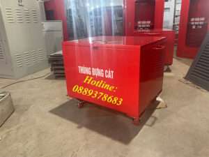 Thùng đựng cát chữa cháy KT 600x500x400x1.2mm