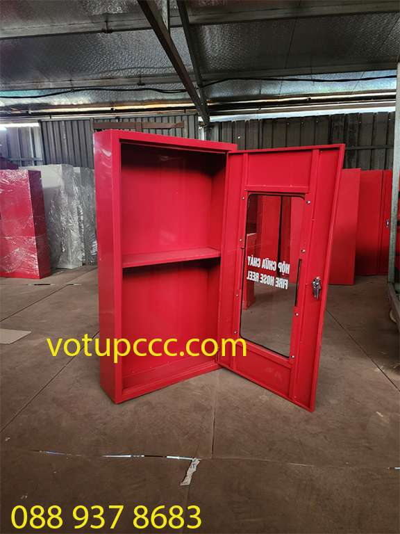 tủ chữa cháy cơ bàn KT 1000x600x180x0.8mm